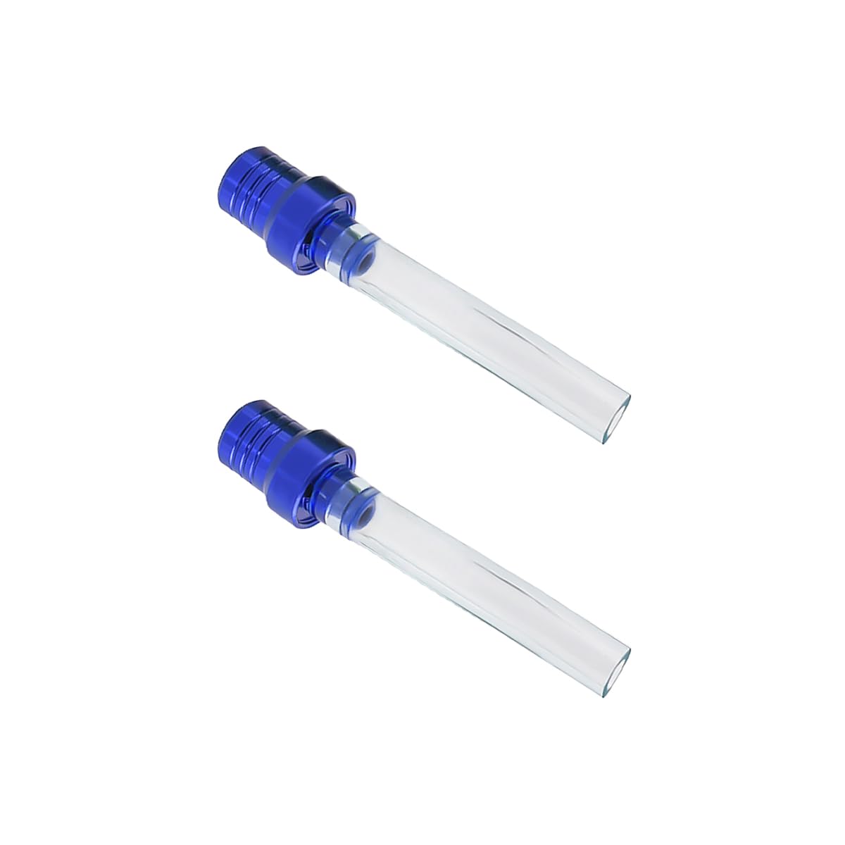 Ohleats 2PCS Breather Hose Gas Fuel Tank Cap, Two Way Valve, Blue