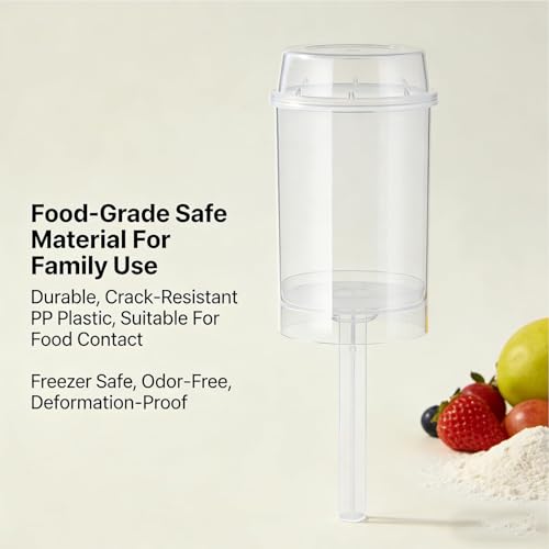 Tubos para postres push pop con soporte y tapas de plástico transparente 5