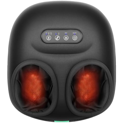 Foot Massage Slipper Medcursor Foot Massager Machine with Heat, Rolling, Deep Kneading, Shiatsu Foot Massager for...