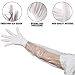 LemonRoad 100 Pcs Disposable Field Dressing Gloves Arm Length Thickened and 50 Pcs Cleaning Hunting Field Processing Wrist Gloves for Deer Hunting and Hunter Veterinary Use House Cleaning