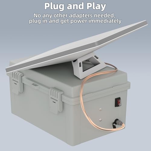 Adaptador de batería doble para Starlink Mini con caja impermeable y enchufe CC 5