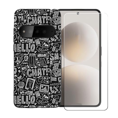 CongJiaLingXi�P�[�X�K�p �� Brain Natural AI Phone BGX5 (6.77") �K�p �� �d�����ꂽ�K���X�X�N���[���v���e�N�^�[�A�_�炩���V���R�[���V�F���o���p�[�h�Ռ�TPU�ی�J�o�[�������,LLM42