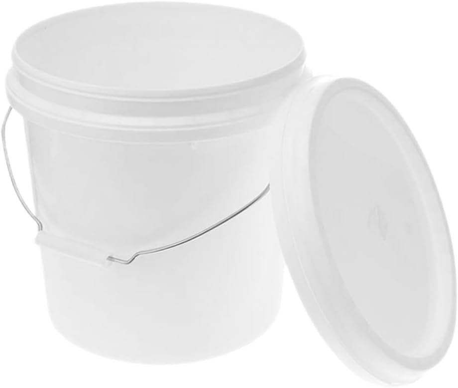 iplusmile Round Storage Bucket Lid Sealed Container for Water Paint and Coatings for Home Use and Craft Projects