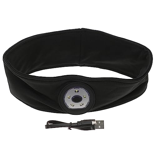 Lampe frontale de course à pied LED et bandeau élastique rechargeable pour homme et femme