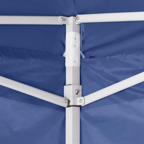 vidaXL Vouwtent met 4 Zijwanden 3x3 m Blauw Partytent Feesttent Tuin Klaptent - Afbeelding 5