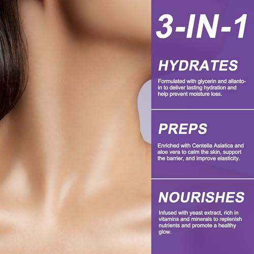 AH-8 Firming Neck Cream Lifting & Tightening Skin, Skin Body Care Neck Cream with Roller, Reduces Wrinkles and Fine Lines, Facial Moisturizer, 4.23Oz(Purple) — view 5