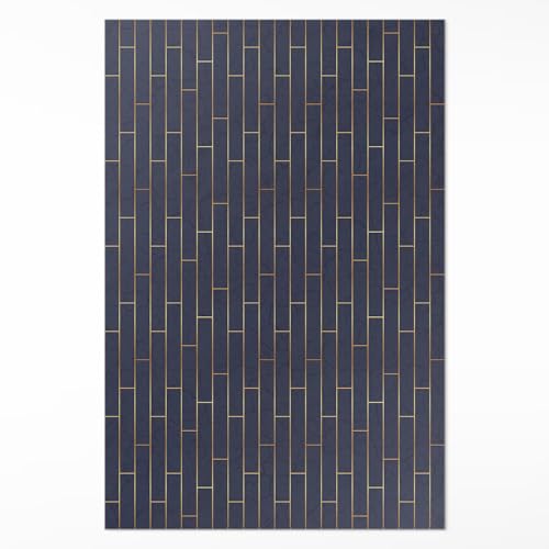Tapis de sol vinyle 140x210 cm parquet moderne pvc intérieur cuisine salon chambre - 2