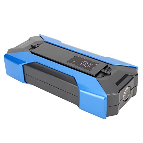 Démarreur de Saut de Voiture 1500 A Peak 12 000 MAh, Chargeur de Batterie de Voiture 12 V avec Lumière LED pour Moteur 7,2 L Essence 5,0 L