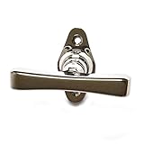  Fenstergriff im Jugendstil  Fensterolive hochglanz vernickelt - Modell Zeltweg N - handgefertigt nach historischem Vorbild