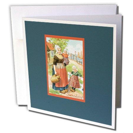 Greeting Cards - Bensdorps Royal Chocolate Amsterdam, Dutch Chocolate - 12 Pack - BLN Vintage Trade Cards Featuring Children