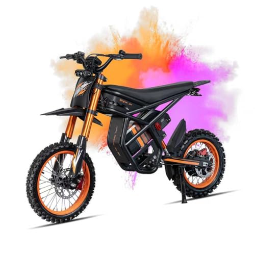 Image of GT73 / GT54 Electric Dirt Bike for Adults Teens - 3000W / 2500W Motor 50 /37 MPH High-Speed, 25 inch /14 inch Fat Tires & Dual Removable Battery(60V /48V) | All-Terrain Off-Road eBike for Snow, Sand