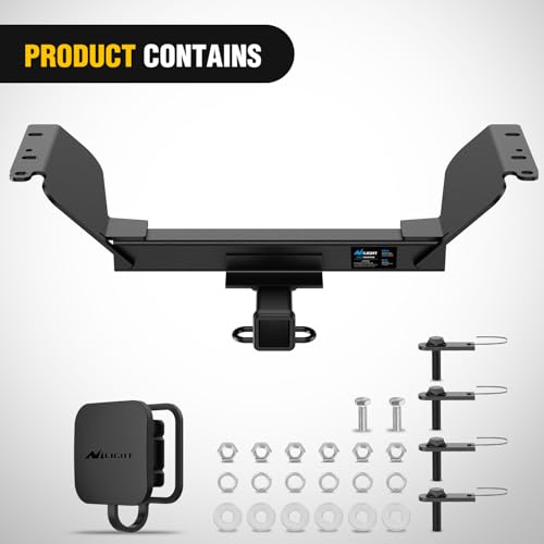 Image of Nilight Class 3 Trailer Hitch Compatible with 2018-2026 Chevrolet Chevy Equinox (Excl.Diesel) 2018-2026 GMC Terrain (Excl.Diesel) 2 Inch Hitch Receiver fit Ball Mount Cargo Carrier Bike Rack Tow Hook