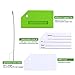 Silicone Luggage Tag with Name ID Card Perfect to Quickly Spot Luggage Suitcase (Plane 5Pcs Green)