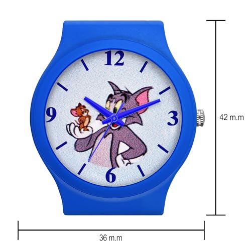 Image of Acnos Character Kid's Happy Colorful Water-Resistant Durable Watch for Boys Kids Boy with Fun Designs Adjustable Strap Positive Messages Watch for Kids