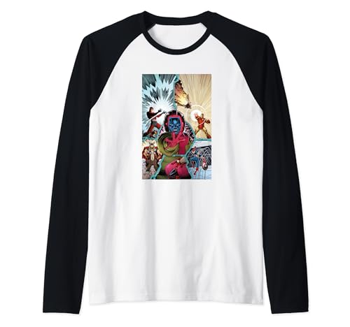 T-shirt Baseball Raglan Marvel Avengers avec design imprimé de Kang le Conqueror Classic Comic