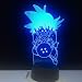 Produktbild Dragon Ball Goku 3D LED Nachtlicht Tischlampe Nachttisch Dekoration Kinder Geschenk