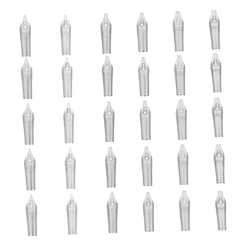 DIKACA Juego De 30 Uds. Punta de repuesto pluma de pincel cuatro Puntas de pluma para dibujar Puntas de pluma para escribir con tinta historietas bolígrafos caligrafía de plumillas