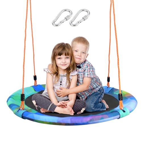 Saucer Tree Swing Seat 40 Inch Tree Saucer Swing for Kids Outdoor Swing