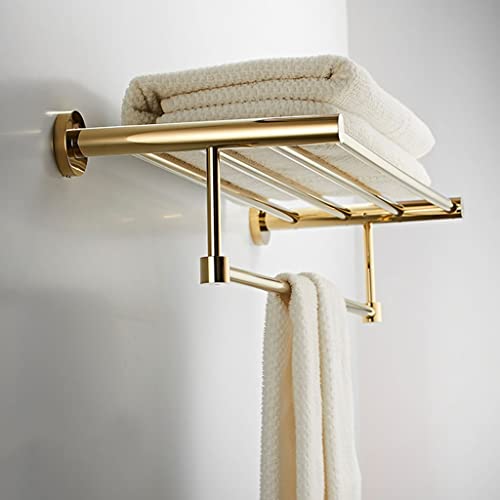 Porte-serviettes mural de salle de bain et support de rangement