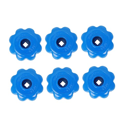 TEHAUX Set of 6 Handles Angle Valve Fittings Valve Handwheel Universal Connector Supply