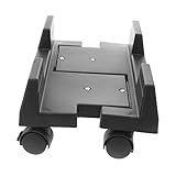 Support de tour de bureau : le support hôte à quatre pieds est stable, empêche le roulement et est pratique pour nettoyer le sol, chariot de tour d'ordinateur