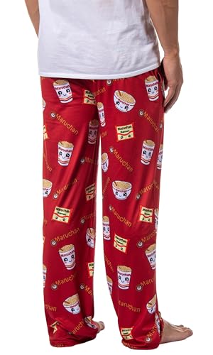 Maruchan Men's Ramen Noodles Soup Kawaii Ramen Makes Me Happy Adult Lounge Pajama Pants4