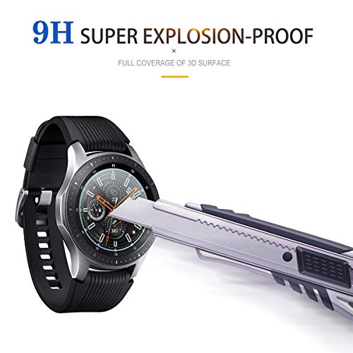 Diruite 4-Pack for Samsung Galaxy Watch (46mm) Tempered Glass Screen Protector for SM-800/SM-R805, Prefectly Fit, Anti-Scratch, Bubble-Free - Permanent Warranty Replacement - Image 8