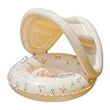 Bouée Enfant avec auvent pour Piscine   Accessoires de Jeux d'eau | Flotteur Enfant Gonflable avec auvent,pour Bain, Plage, Vacances d'été