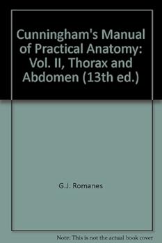 Paperback Cunningham's Manual of Practical Anatomy: Vol. II, Thorax and Abdomen (13th ed.) Book