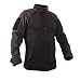 Rothco 1/4 Zip Combat Shirt, Black, Large