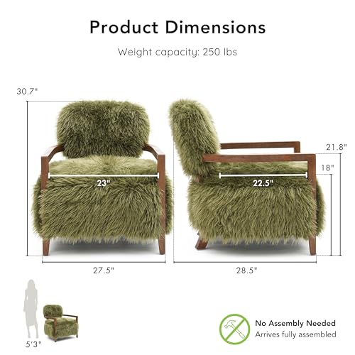 Sillón Plegable Peluche Verde miniatura 3