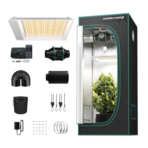 MARS HYDRO 2x2 Grow Tent Kit Complete TS600 LED Grow Light Full Spectrum Indoor Grow Tent Kit 24"x24"x55" Hydroponics Grow Tent 1680D Canvas with 4” Ventilation Kit for Grow Tent Complete System
