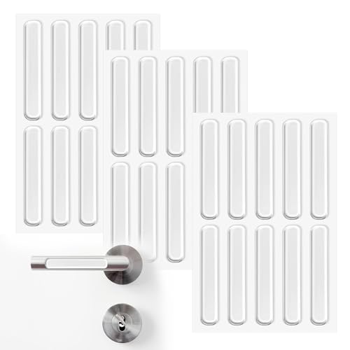 Acehome Lot de 30 coussinets en caoutchouc transparent 6,3 cm auto-adhésifs en caoutchouc pour amortisseur de bruit pour tiroir de cuisine, armoire, cadre photo