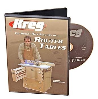 DVD Kreg V06-DVD-Pocket Hole Joinery DVD, Building a Router Table Book