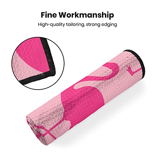 Neil Banek Soft Microfiber Golf Towel Pink Flamingo Breathable Chilly Towel - For Yoga, Sport, Running, Gym, Workout,Camping, Fitness, Workout & More Activities #TOP7