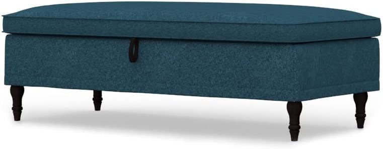 comfortly Bench Slipcover Replacement Hand Made Compatible with STOCKSUND Bench - Covers ONLY (Heavy Duty - Blue)