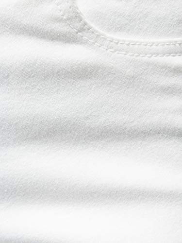 Image of Dolce Crudo Women's White Skinny Fit High Rise Clean Look Stretchable Regular Length Bleached Denim Jeans
