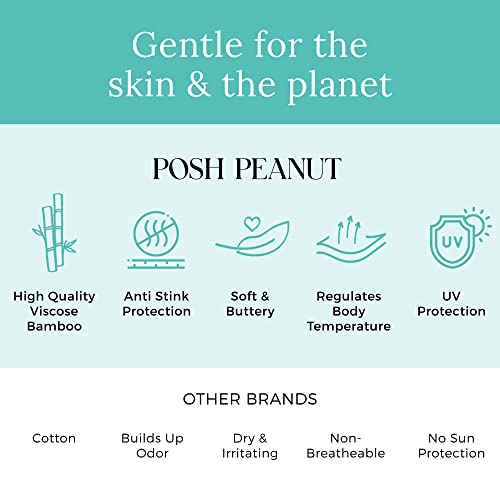 Image of Posh Peanut Swaddle Blanket & Headband Set - Viscose from Bamboo Stretchy Baby Swaddle for Newborn Girls, Receiving Blanket or Nursing Cover