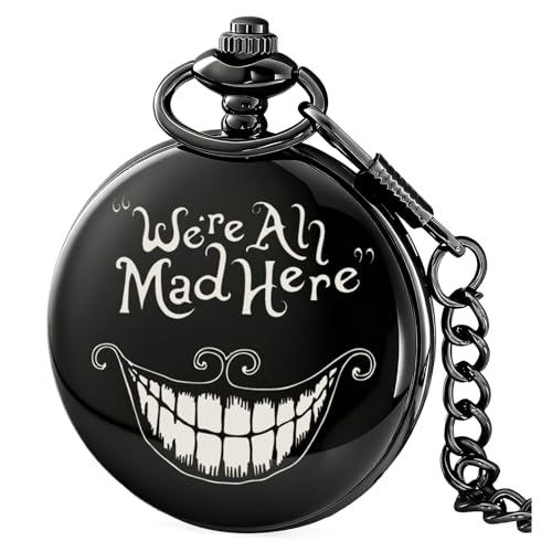 Alwesam Alice Pocket Watch Lovely Pattern Quartz Pocket Watch with