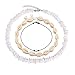Produktbild Huwaioury Puka Chip Shell Halskette, Unisex, Tropische Hawaiian Beach Puka Chips Shell Surfer Choker verstellbar (weiß)
