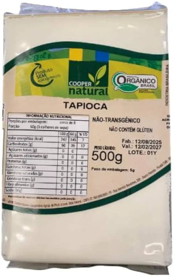 Tapioca Orgânica Sem Glúten Coopernatural 500g