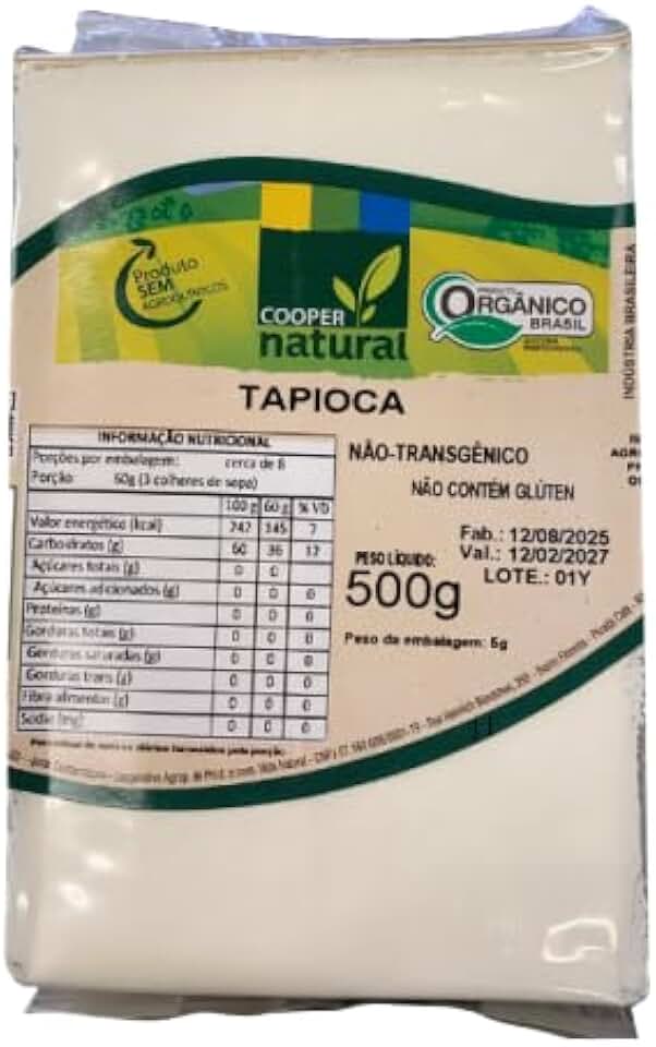 Tapioca Orgânica Sem Glúten Coopernatural 500g