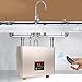 Calentador de Agua instantáneo eléctrico,CEIEVER sistema de agua caliente instantáneo 220V 3000W Mini Termo Eléctrico con Pantalla LCD Calentador de Agua sin Tanque para el cuarto de baño (oro)