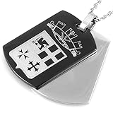 collana marina militare simbolo piastra in acciaio catenina cm 50 mm 30 mm 20 cll0760b