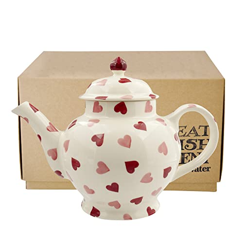 Image of Emma Bridgewater Pink Hearts 4 Mug Teapot (Boxed)