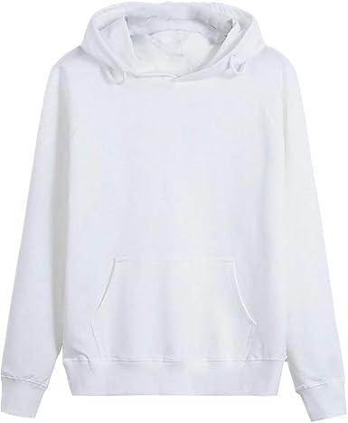 solid white hoodie
