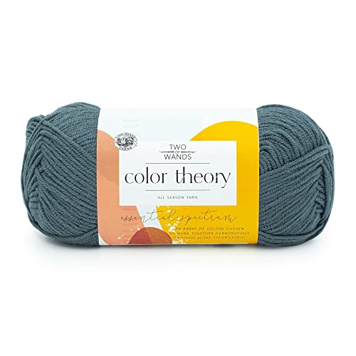 Image of Lion Brand Yarn, Color Theory Worsted Weight Yarn for Knitting and Crochet, Stonewash, 1 Pack, Acrylic Fiber with Modern Color Palette, Perfect for Sweaters, Hats and Cozy Blankets