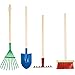 TOUS LES CADEAUX Set de 4 Outils de Jardinage pour Enfant - Métal avec Manche en Bois