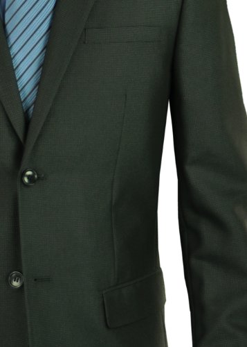 Marzzotti Gianni 2 Button Sharkskin Modern Fit Men's Suit Shiny Charcoal4