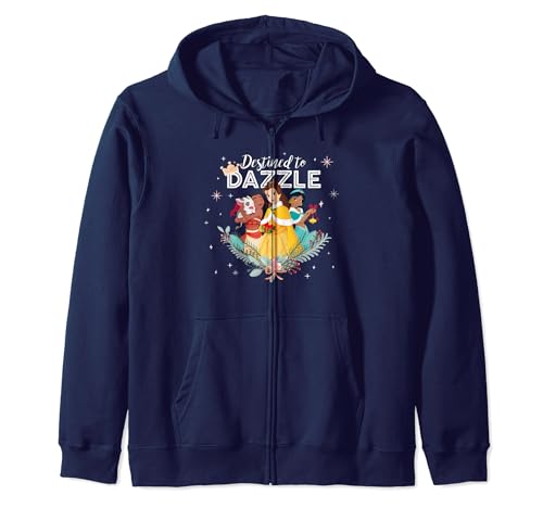 Disney Princesses Christmas Destined To Dazzle Zip Hoodie en coton